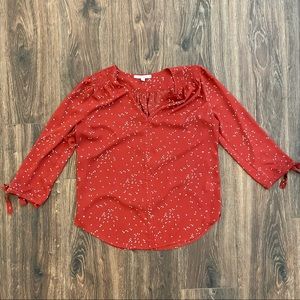 Stitchfix Fun2Fun Orange Blouse- Size Small
